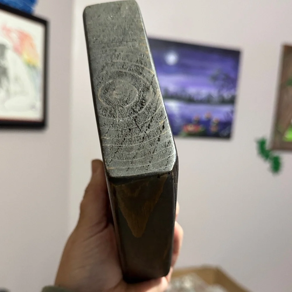 Wooden Love Sign with Orange Heart - Picture 2 of 5